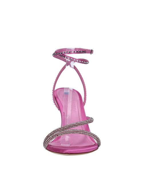 Fabric sandals with rhinestones 3JUIN | GIGLIO-SS23 095 SYRIA SATINCANDY
